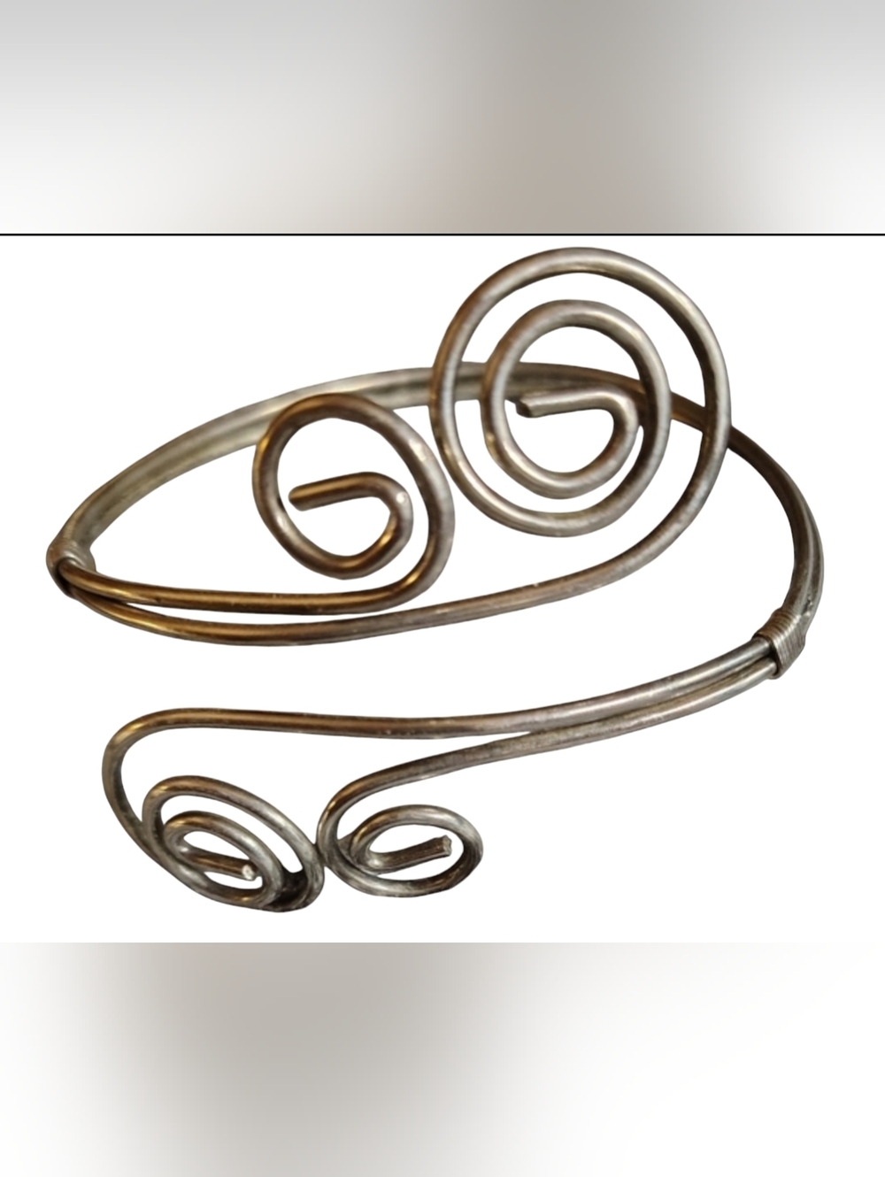 Handmade Silver Tone Boho Armband